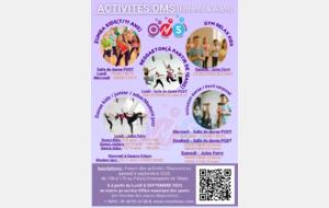 ACTIVITÉS ENFANTS - ADOS 2025-2026